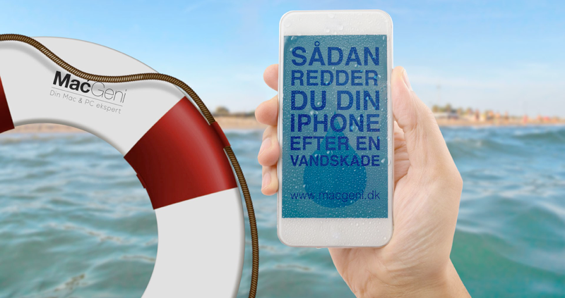 Det skal du vide før din iPhone får vandskade! Sådan redder du din iPhone efter den har fået vand i den.